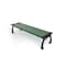 Frog Furnishings Green 5' Heritage Backless Bench with Black Frame PB 5GREBFHERBAC - alternate 1